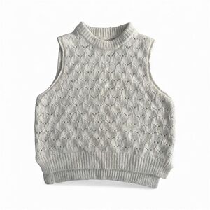 Cable Knit Cream‎ Sweater Vest size S